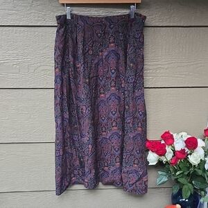 American Eagle Outfitters Paisley Vintage '90s Midi Skirt 12